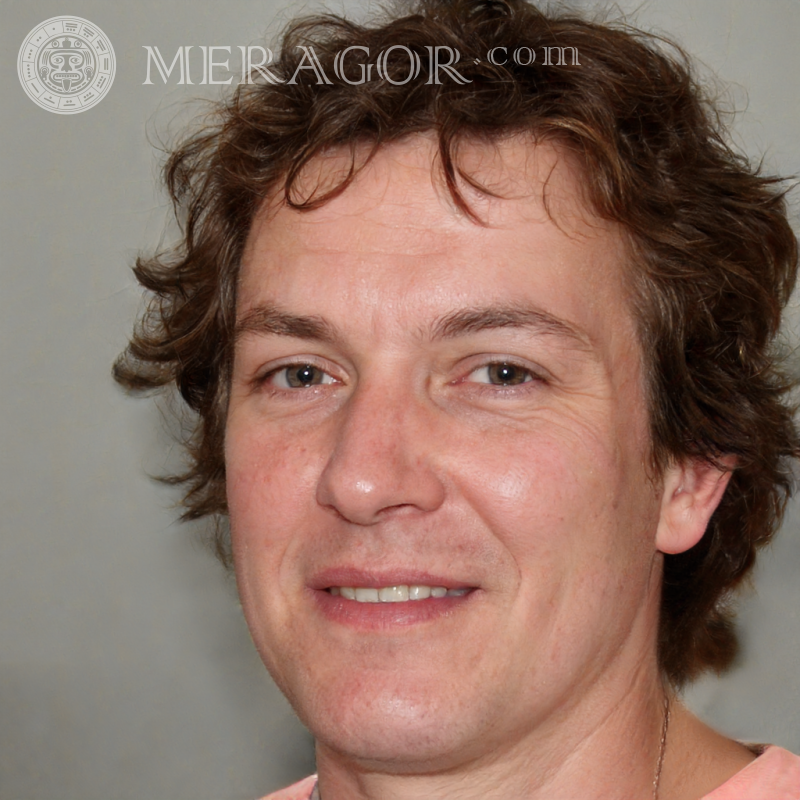 Download photo of a man with wavy hair on TikTok Faces of men Europeans Russians Faces, portraits