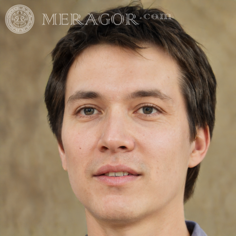 Photo of a man on the profile picture Faces of men Europeans Russians Faces, portraits