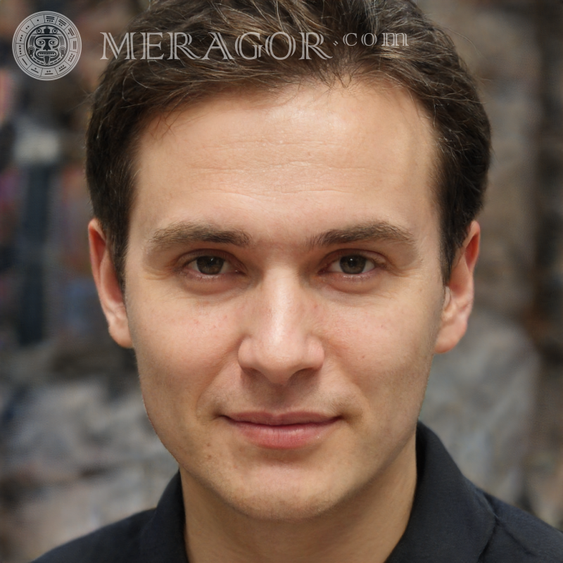 Foto eines Mannes auf Bamble | 0 Gesichter von Männern Europäer Russen Gesichter, Porträts