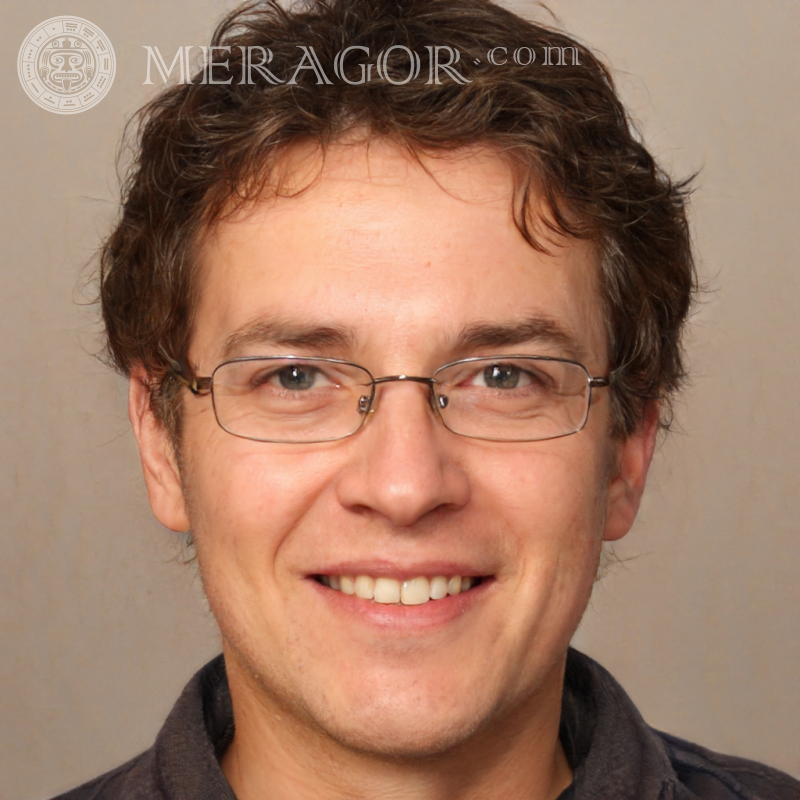 Photo of a man on an avatar for social networks Faces of men Europeans Russians Faces, portraits