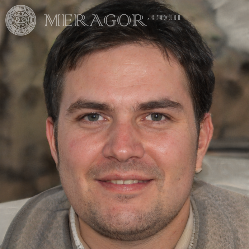 Foto de um homem em um avatar para um mensageiro Rostos de homens Europeus Russos Pessoa, retratos