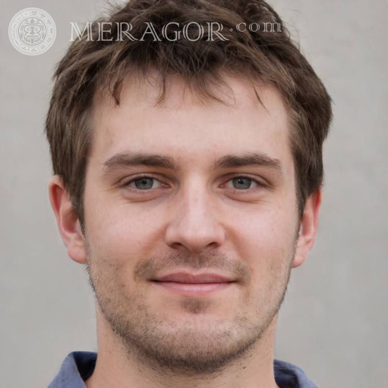 Foto eines 25-jährigen Mannes auf Profilbild Gesichter von Männern Europäer Russen Gesichter, Porträts