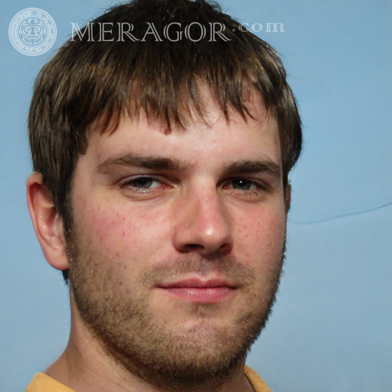 Profile photo of a 26-year-old man Faces of men Europeans Russians Faces, portraits