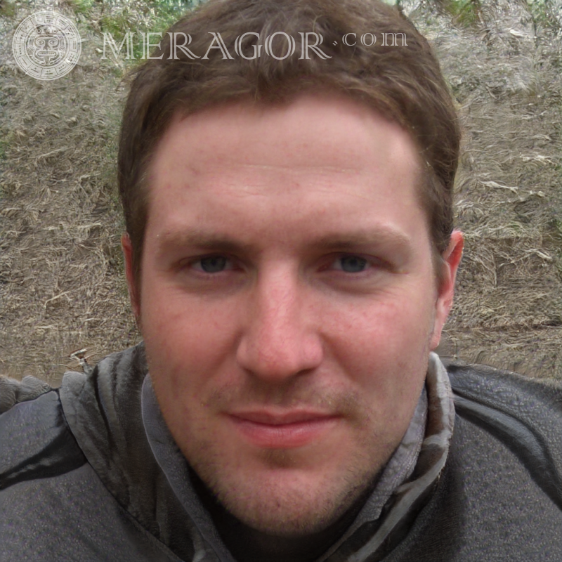 Foto de um homem em um perfil em uma conta Rostos de homens Europeus Russos Pessoa, retratos