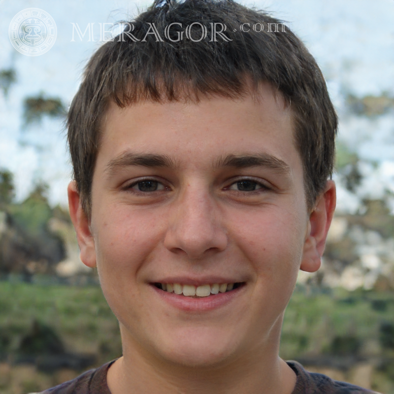 Foto eines 19-jährigen Mannes im TikTok-Profil Gesichter von Männern Europäer Russen Gesichter, Porträts
