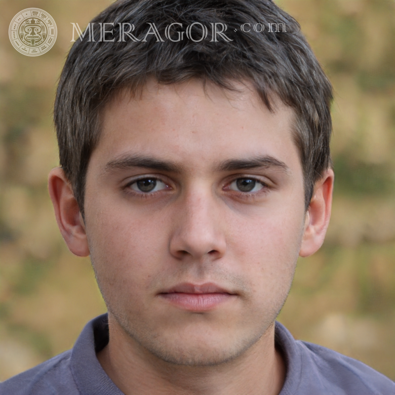 Europäisches Jungengesicht für Profil Gesichter von Jungen Europäer Russen Ukrainer