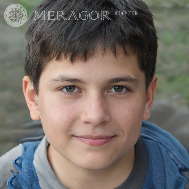 Фейковое лицо мальчика для социальных сетей Лица мальчиков Европейцы Русские Украинцы