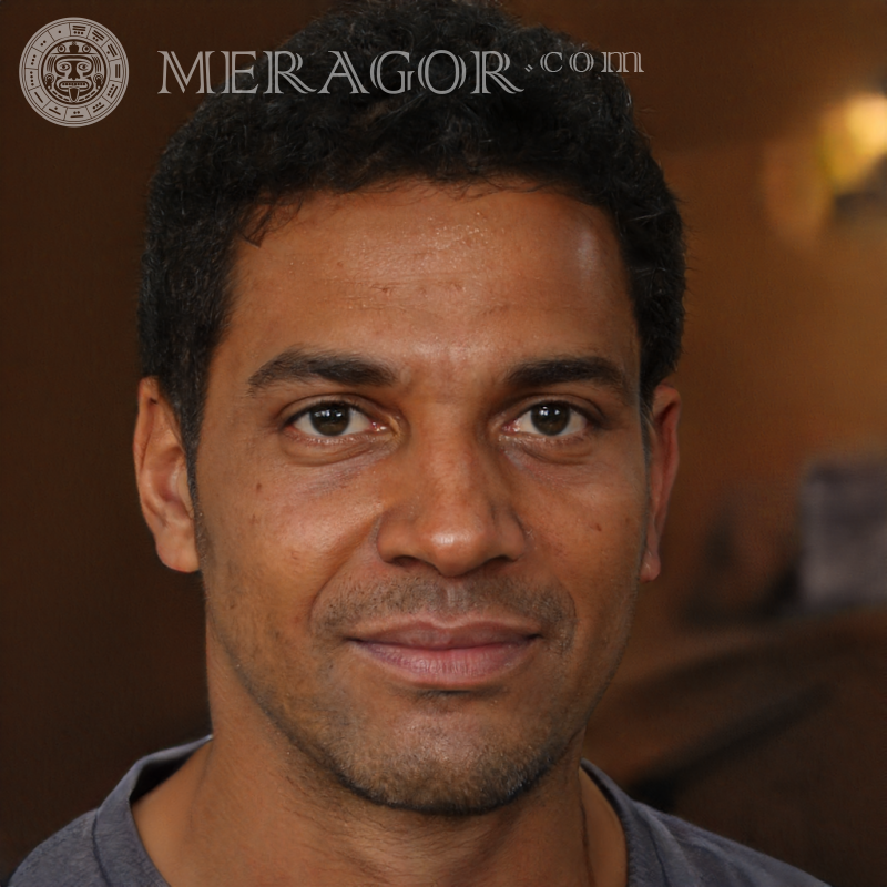 Foto des lateinischen Mannes Schwarze Gesichter, Porträts Gesichter von Männern