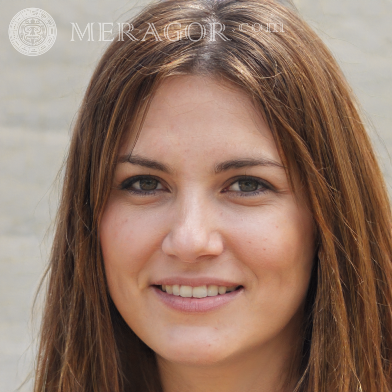 Женское лицо генератор Meragor.com Лица женщин Европейцы Русские Лица, портреты