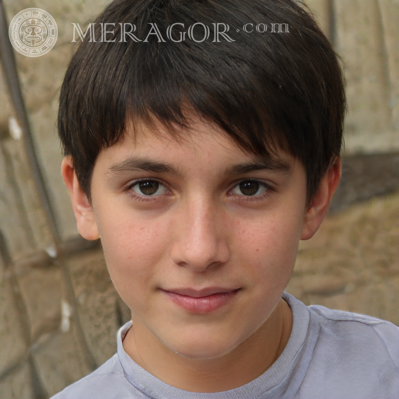 Cara de chico lindo de TikTok Rostros de niños Europeos Rusos Ucranianos