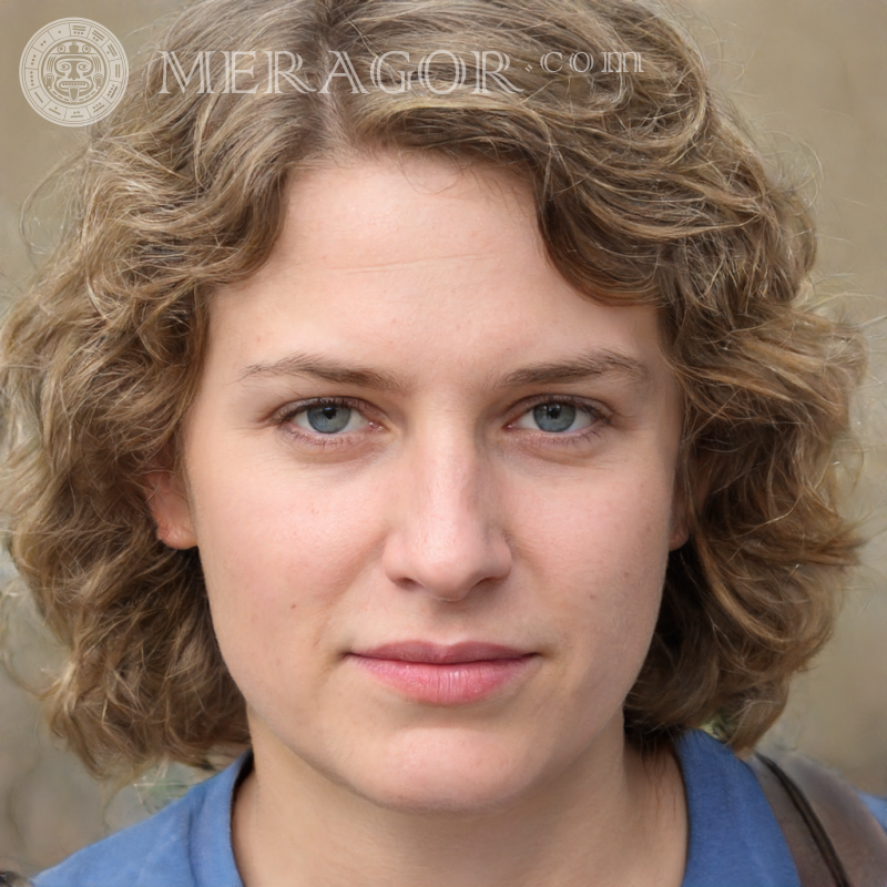 Normales weibliches Gesicht Gesichter von Frauen Europäer Russen Gesichter, Porträts