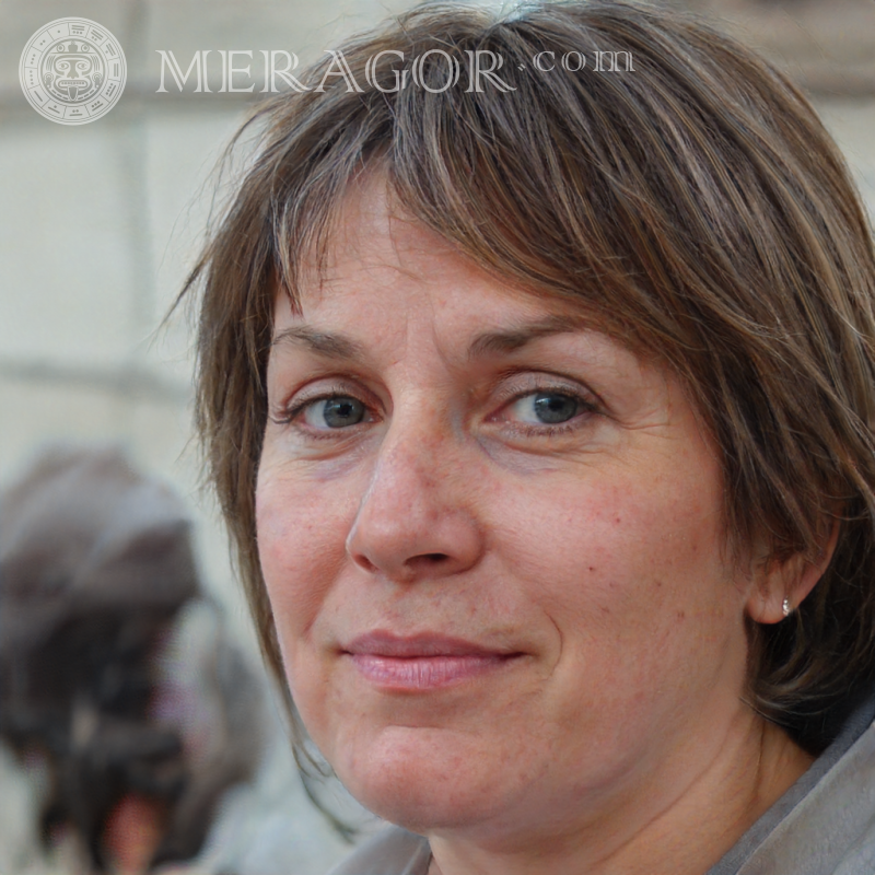 Le visage une femme russe de 48 ans Visages de femmes Européens Russes