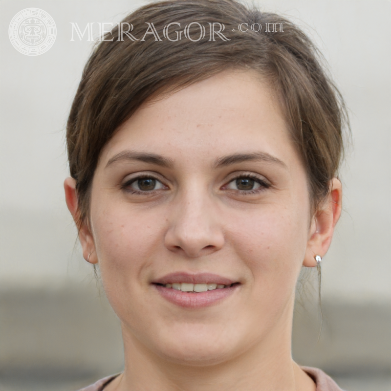 Foto de perfil femenino Rostros de mujeres Europeos Rusos Caras, retratos