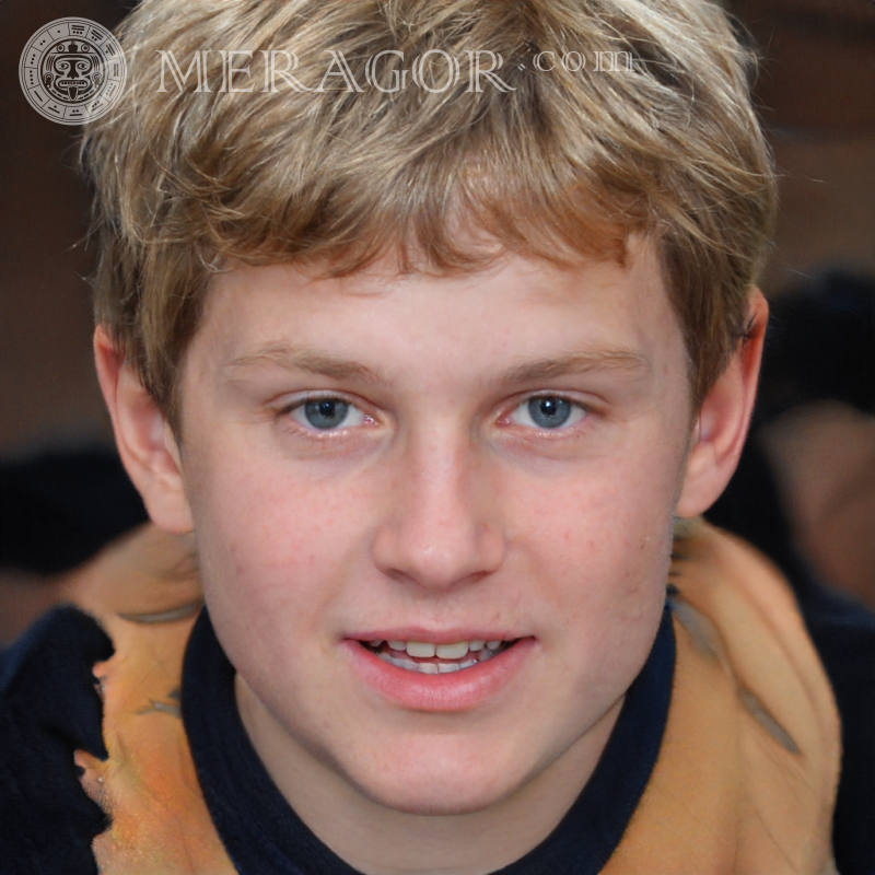 Фейковий особа хлопчика блондина для Facebook Людина, портрети Європейці Російські Українці