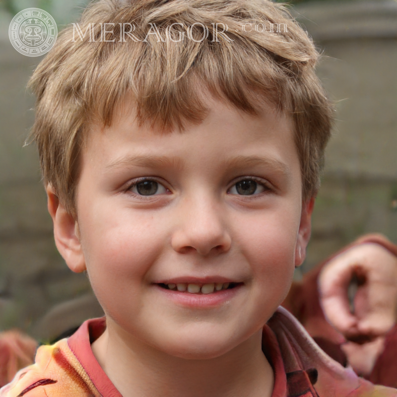 Falsches Gesicht eines süßen Jungen für Baddo Gesichter, Porträts Europäer Russen Ukrainer