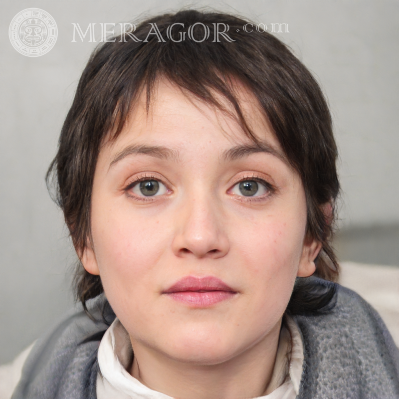 Cara de niño falso en tableta Caras, retratos Europeos Rusos Ucranianos