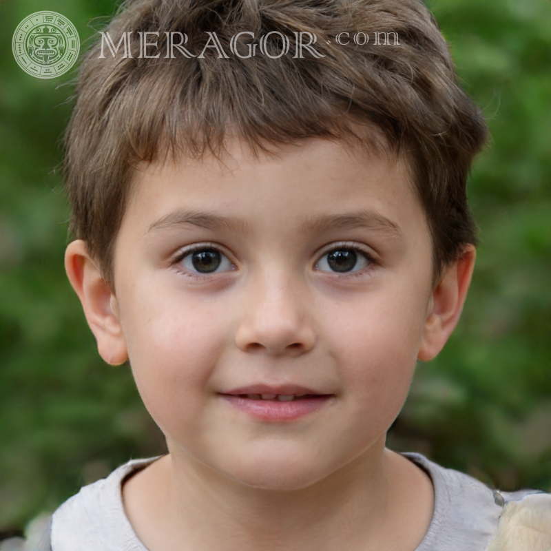 Фейковое лицо милого мальчика для профиля Лица, портреты Европейцы Русские Украинцы