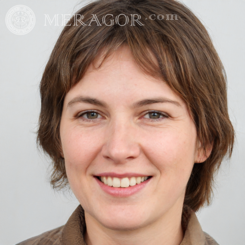 Foto de mulher no avatar do rosto de um homem Rostos de mulheres Europeus Russos Pessoa, retratos