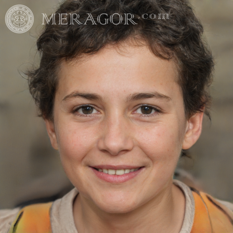 Download a photo of a curly-haired boy for TikTok Faces of boys Europeans Russians Ukrainians