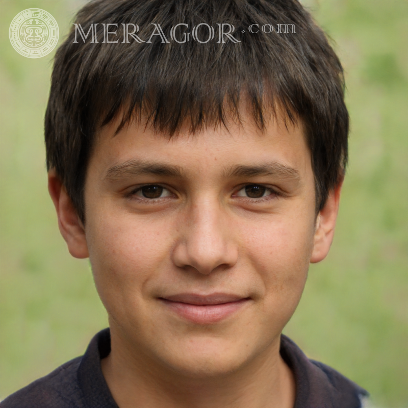 Download a photo of a cheerful boy for the cover Faces of boys Europeans Russians Ukrainians