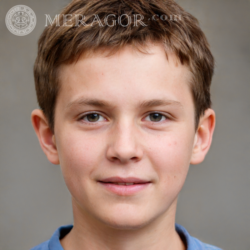 Baixe a foto de um menino modesto para a capa Rostos de meninos Europeus Russos Ucranianos