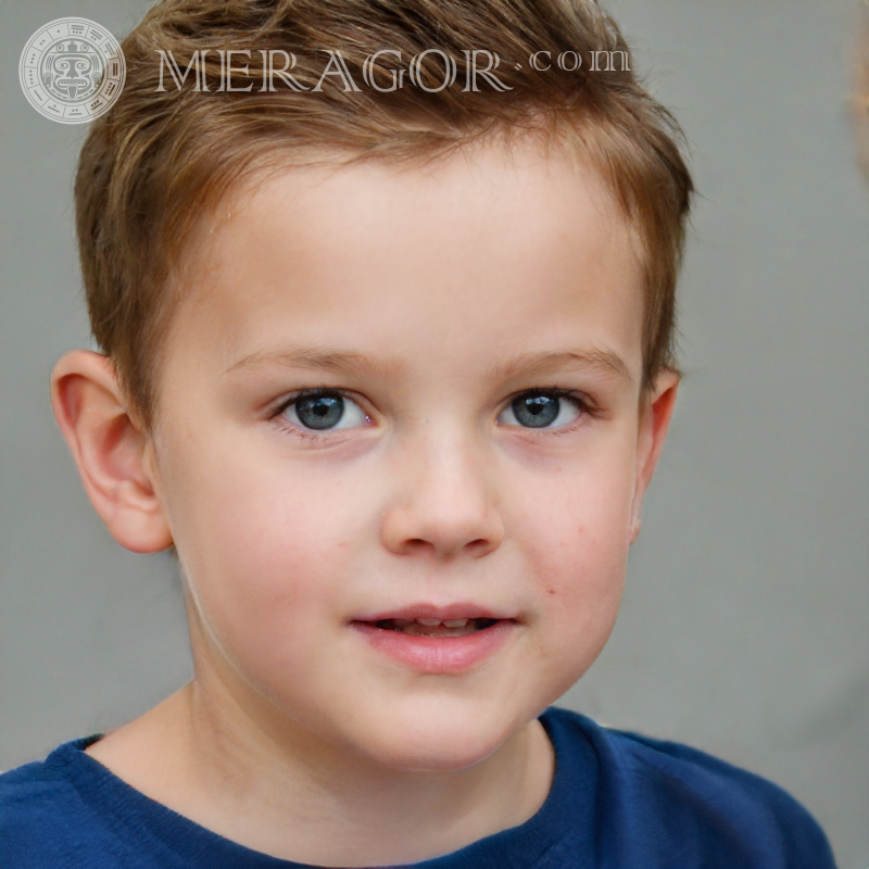 Baixar foto de perfil de menino fofo Rostos de meninos Europeus Russos Infantis