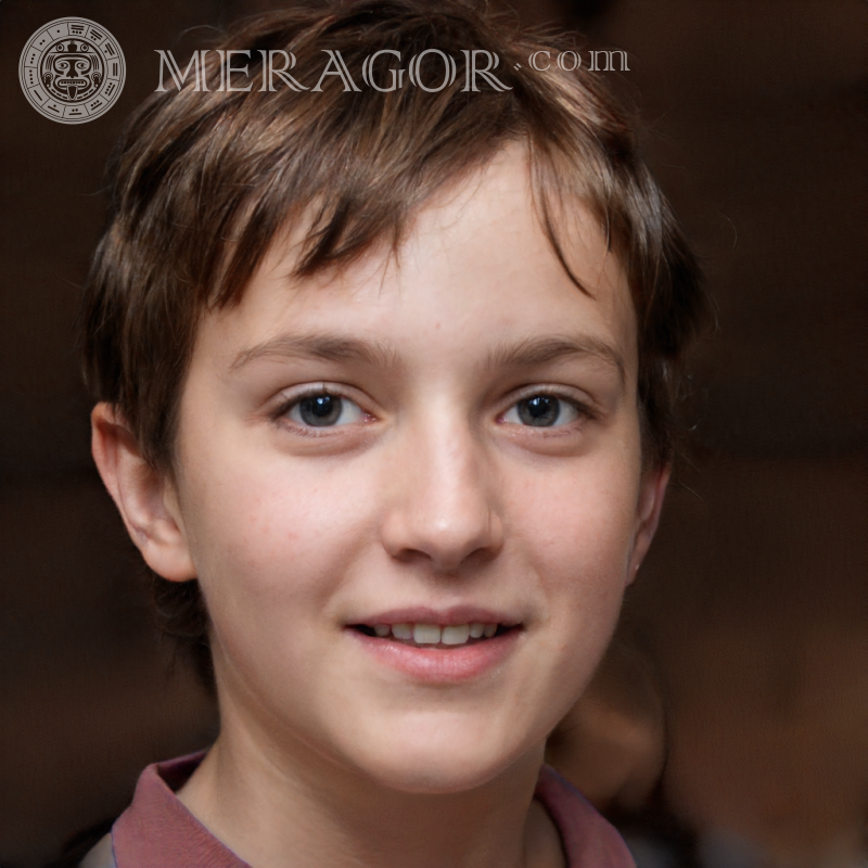 Laden Sie ein Foto von einem süßen Jungen für die Seite herunter Gesichter von Jungen Europäer Russen Ukrainer