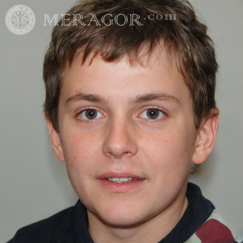 Скачать лицо простого мальчика с короткой прической для LinkedIn Лица мальчиков Европейцы Русские Украинцы