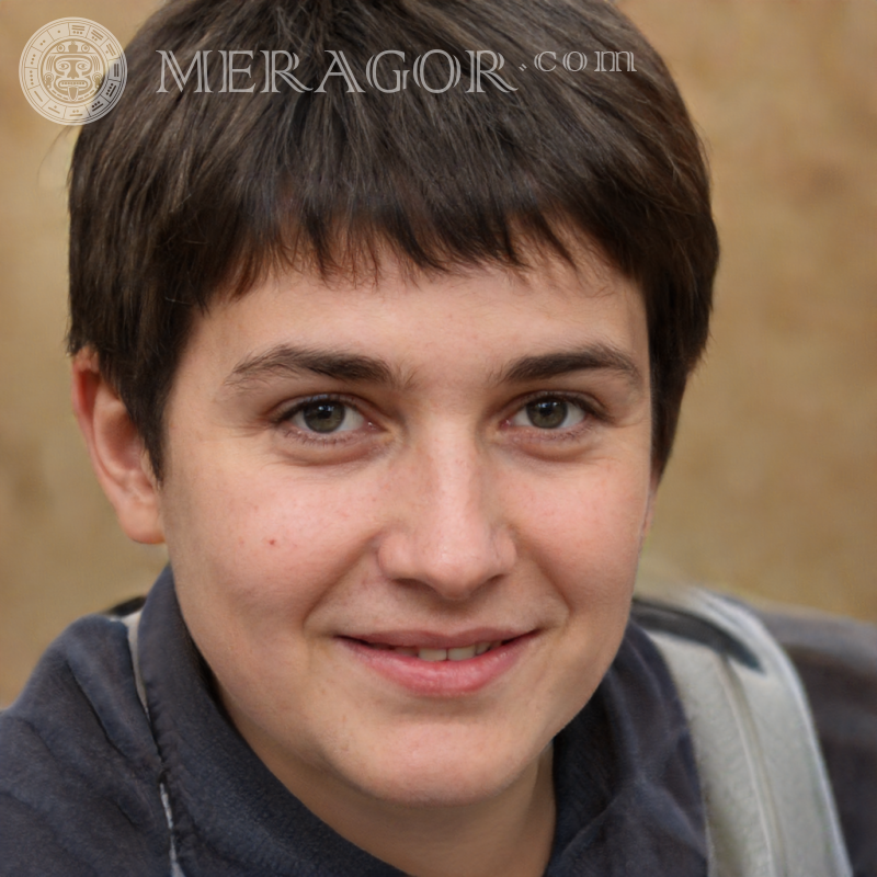 Téléchargez le visage joyeux du garçon pour Twitter Visages de garçons Européens Russes Ukrainiens