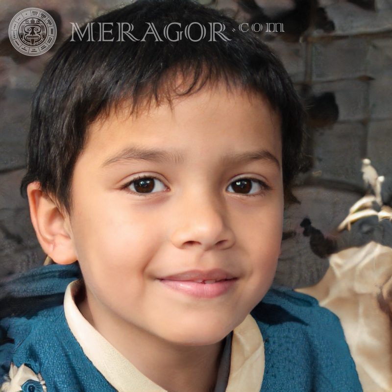 Baixe o rosto de um menino alegre para as redes sociais Rostos de meninos Arabes, muçulmanos Infantis Meninos jovens