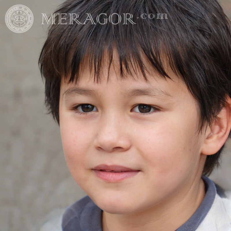 Laden Sie das Gesicht eines süßen brünetten Jungen für soziale Netzwerke herunter Gesichter von Jungen Asiaten Vietnamesisch Koreaner
