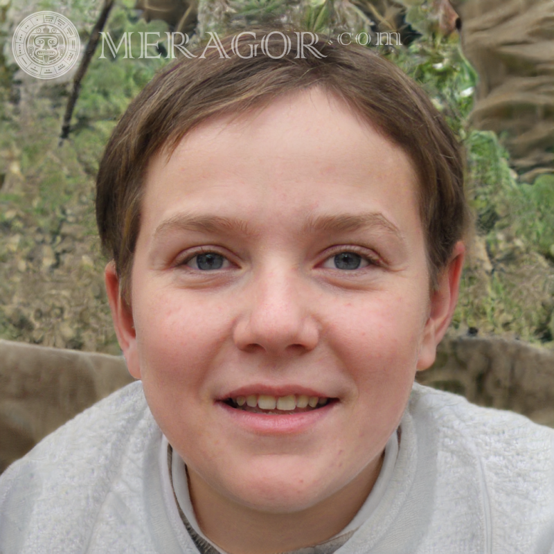 Download Happy Boy Face für Bamble Gesichter von Jungen Europäer Russen Ukrainer