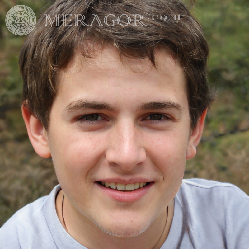 Download the face of a cheerful boy for registration Faces of boys Europeans Russians Ukrainians