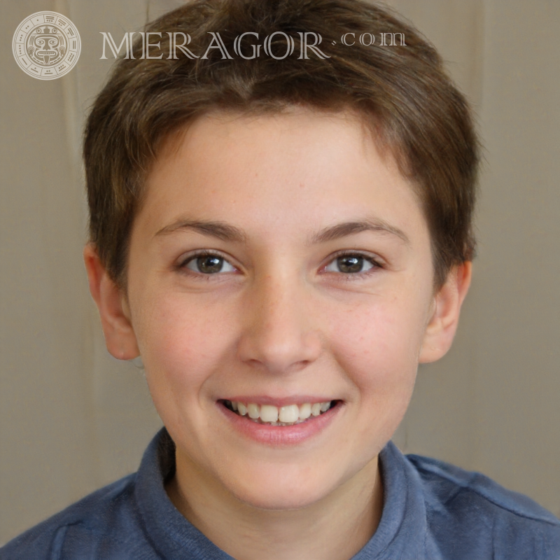 Завантажити особа усміхненого хлопчика для реєстрації Особи хлопчиків Європейці Російські Українці