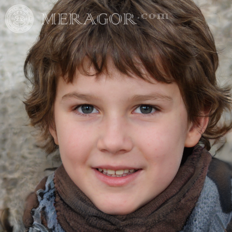 Descargue la cara de un niño lindo para registrarse Rostros de niños Europeos Rusos Ucranianos