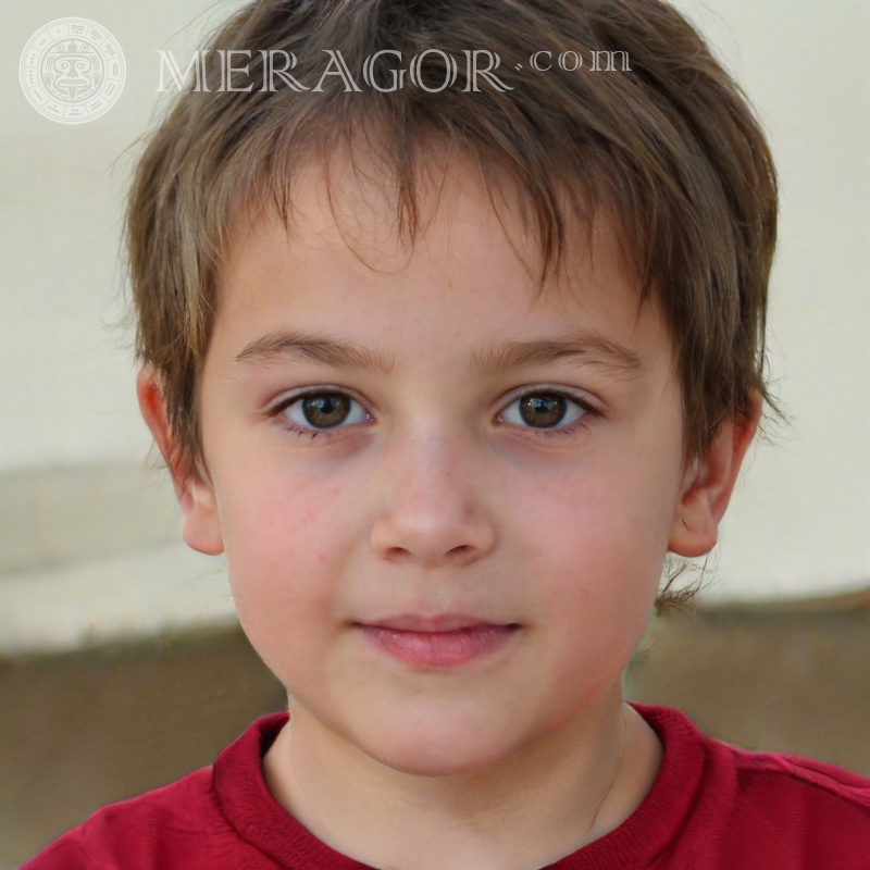 Téléchargez le faux visage un petit garçon mignon pour TikTok Visages de garçons Européens Russes Ukrainiens