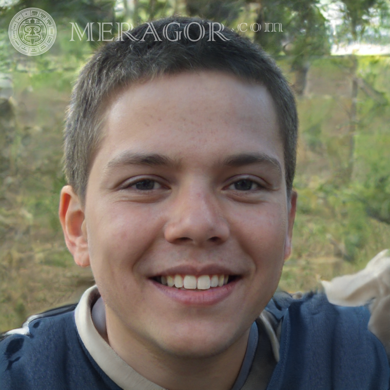 Download fake boy face for Facebook Faces of boys Europeans Russians Ukrainians