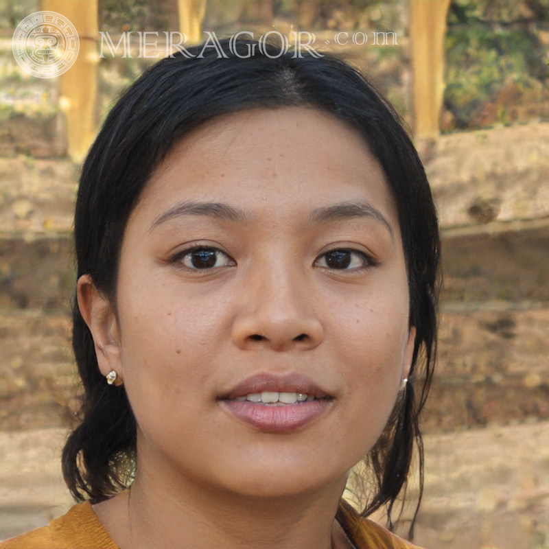 Foto einer Tibeterin Gesichter von Frauen Schwarze Gesichter, Porträts