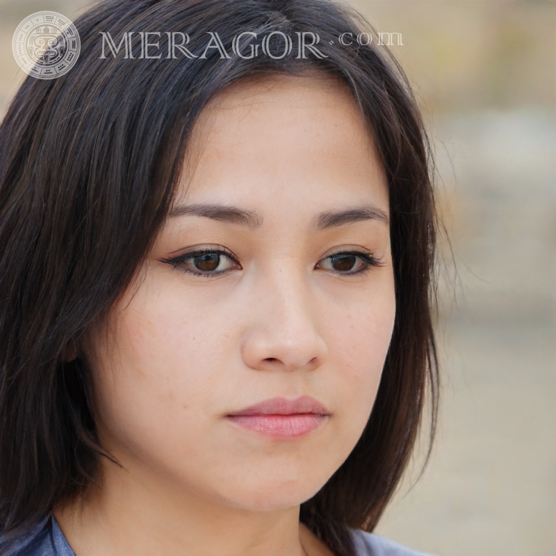 Foto einer 28-jährigen Chinesin Gesichter von Frauen Asiaten Chinesisch Gesichter, Porträts