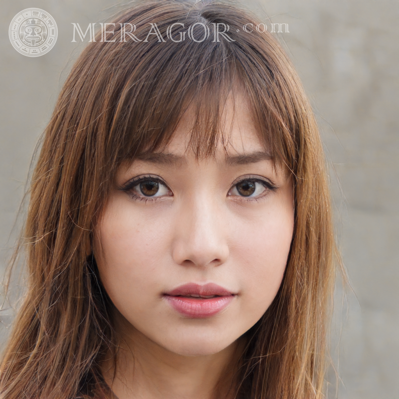 Foto eines schönen koreanischen Mädchens Gesichter von Frauen Asiaten Koreaner Gesichter, Porträts
