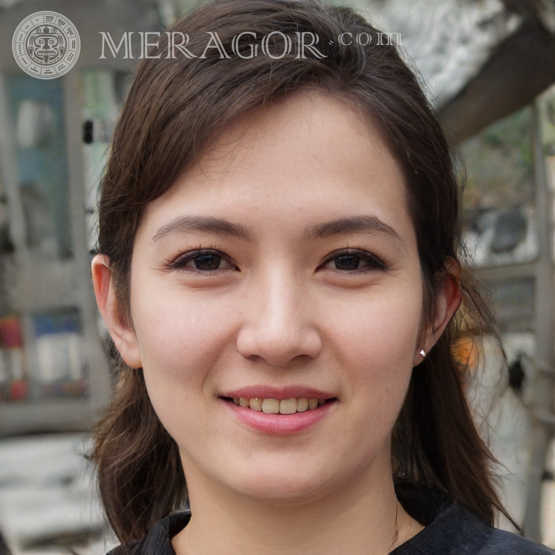 Foto de una mujer japonesa para foto de perfil Rostros de mujeres Asiáticos Japonés Caras, retratos