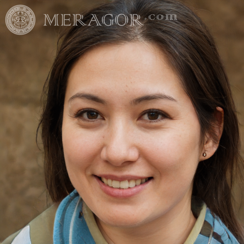 Photo of a Japanese woman on a desktop Faces of women Asians Japanese Faces, portraits
