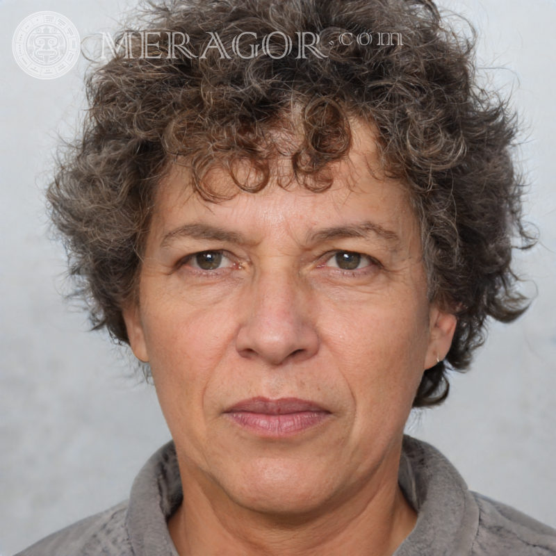 Großmutters Gesichtsgenerator Meragor Gesichter von Großmüttern Europäer Russen Gesichter, Porträts