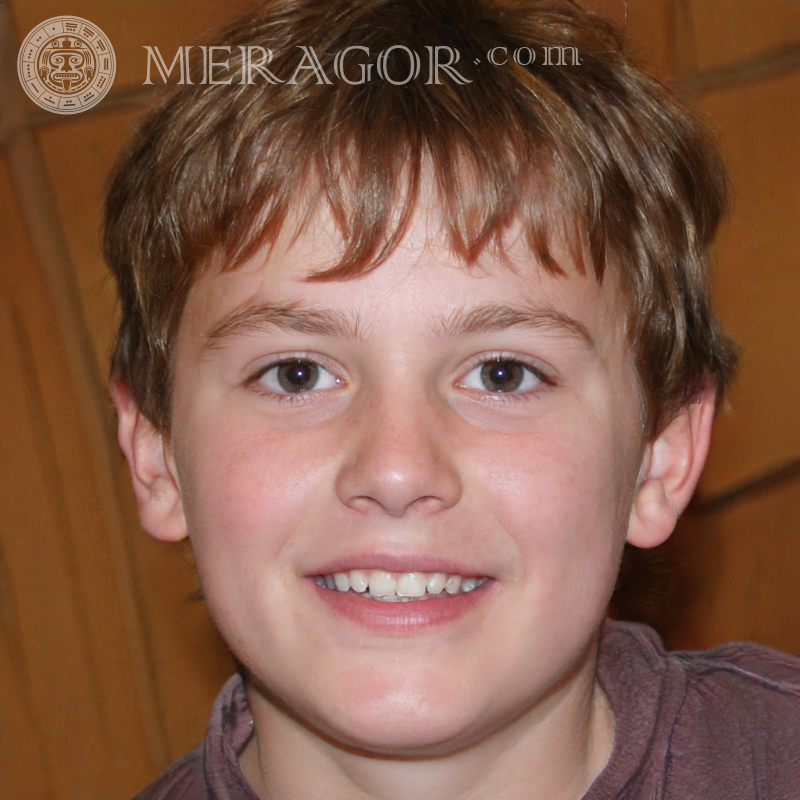 Laden Sie ein Foto eines einfachen braunhaarigen Jungen für TikTok . herunter Gesichter von Jungen Europäer Russen Ukrainer