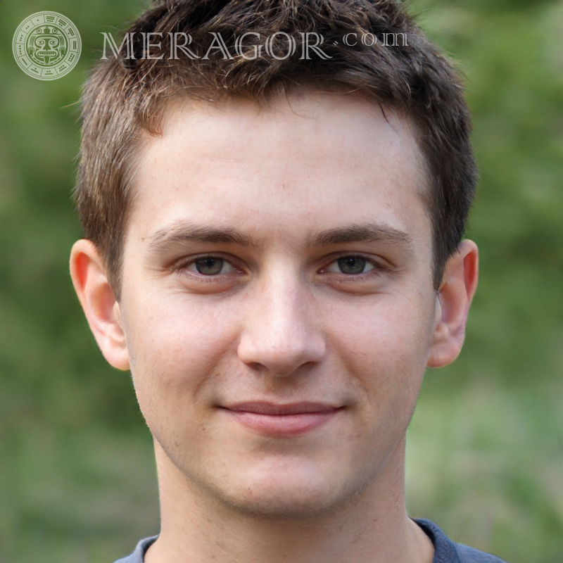 Download fake boy photo for LinkedIn Faces of boys Europeans Russians Ukrainians