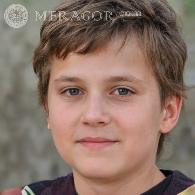 Descargar foto de chico falso para la portada Rostros de niños Europeos Rusos Ucranianos