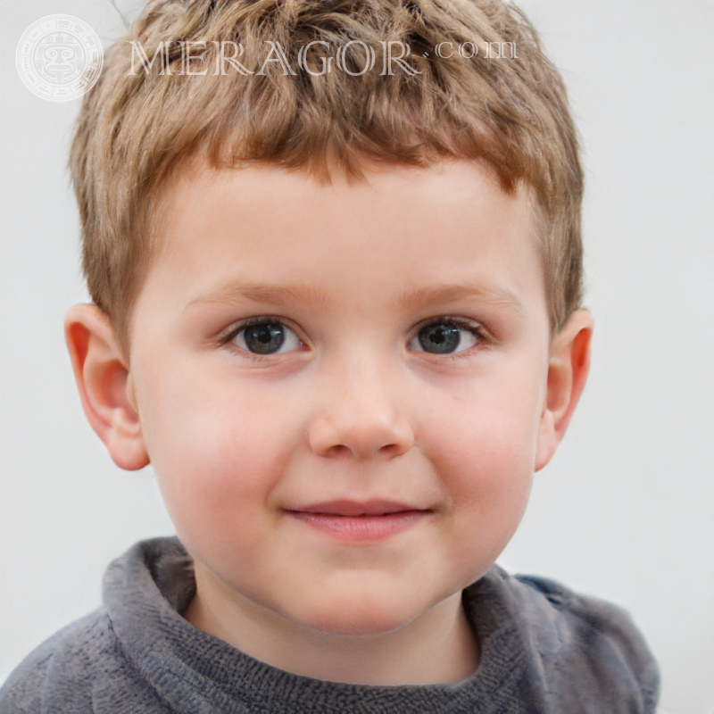 Descarga una foto de chico falso en tu escritorio Rostros de niños Europeos Rusos Ucranianos