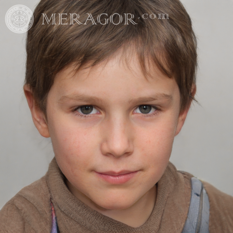 Descargar retrato de un chico lindo para TikTok Rostros de niños Europeos Rusos Ucranianos