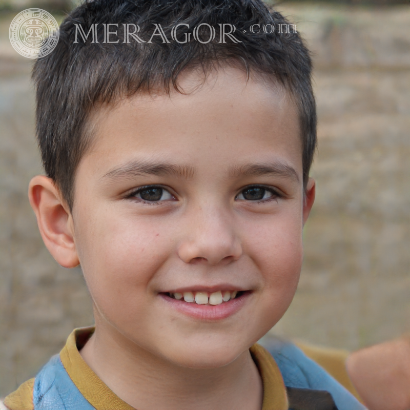 Laden Sie das Porträt eines kleinen Jungen für TikTok . herunter Gesichter von Jungen Europäer Russen Ukrainer