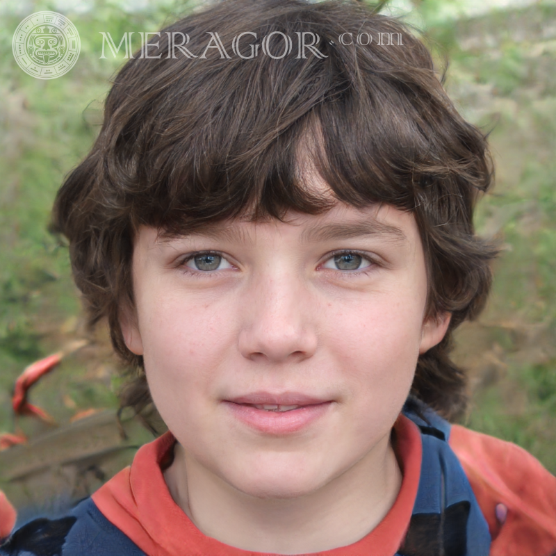 Descargar retrato de un niño en la calle para Instagram Rostros de niños Europeos Rusos Ucranianos